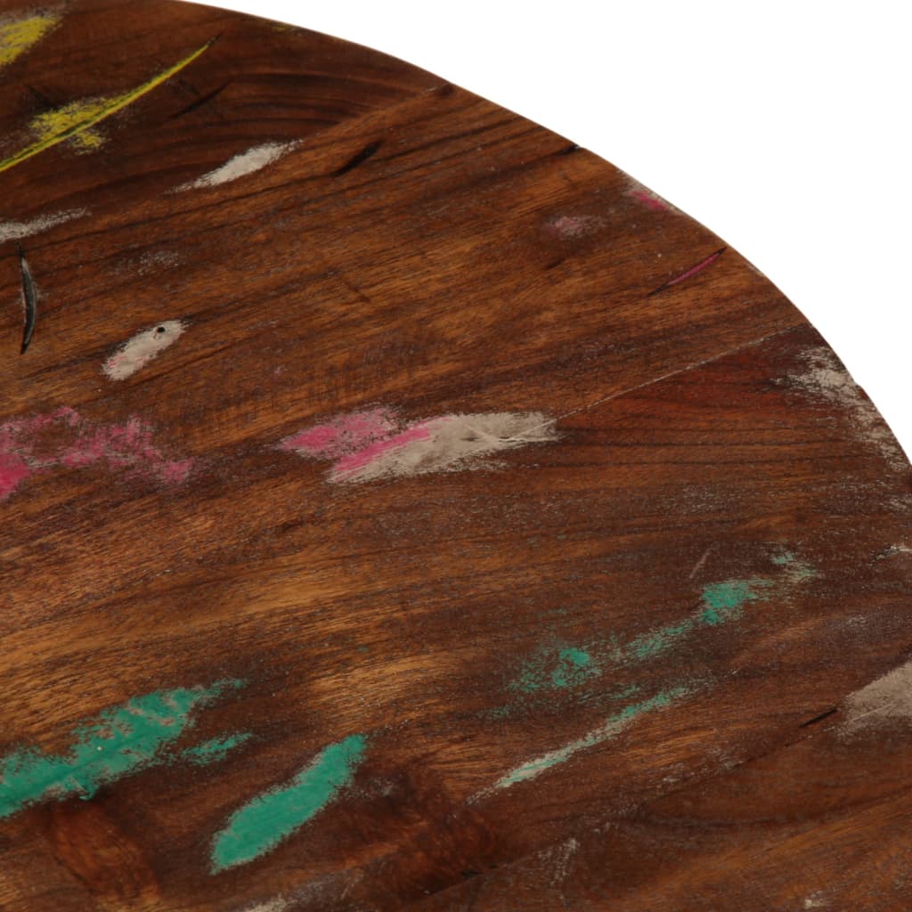 Dessus de table Ø 60x3,8 cm rond bois massif de récupération - XIOS
