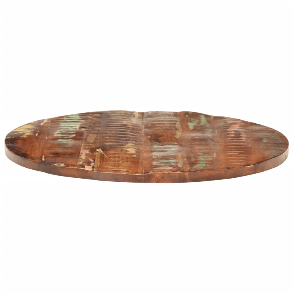 Dessus de table Ø 80x2,5 cm rond bois massif de récupération - XIOS