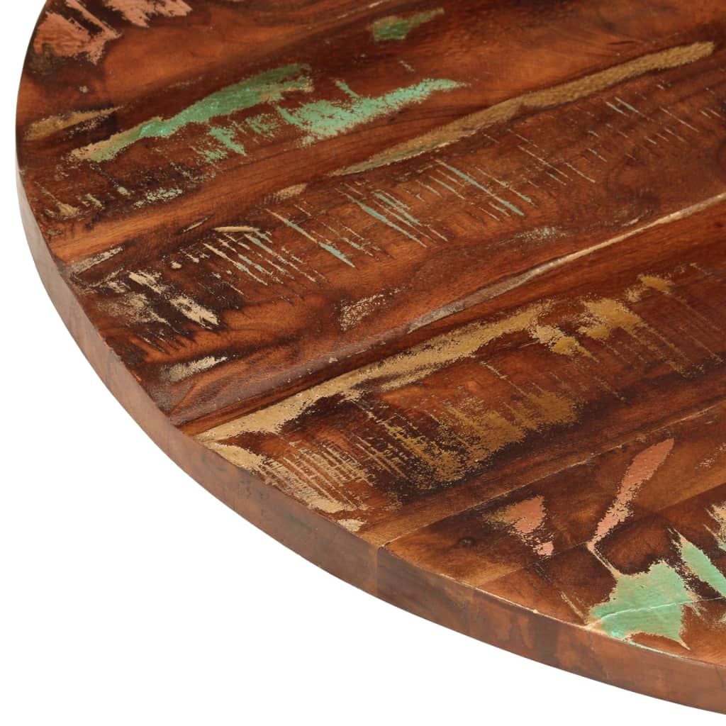 Dessus de table Ø 80x2,5 cm rond bois massif de récupération - XIOS