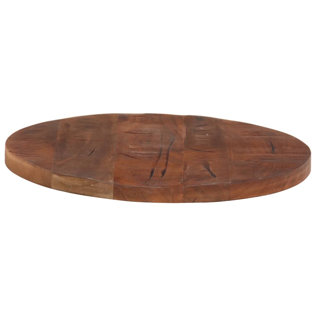 Dessus de table Ø 40x2,5 cm rond bois massif de récupération - XIOS