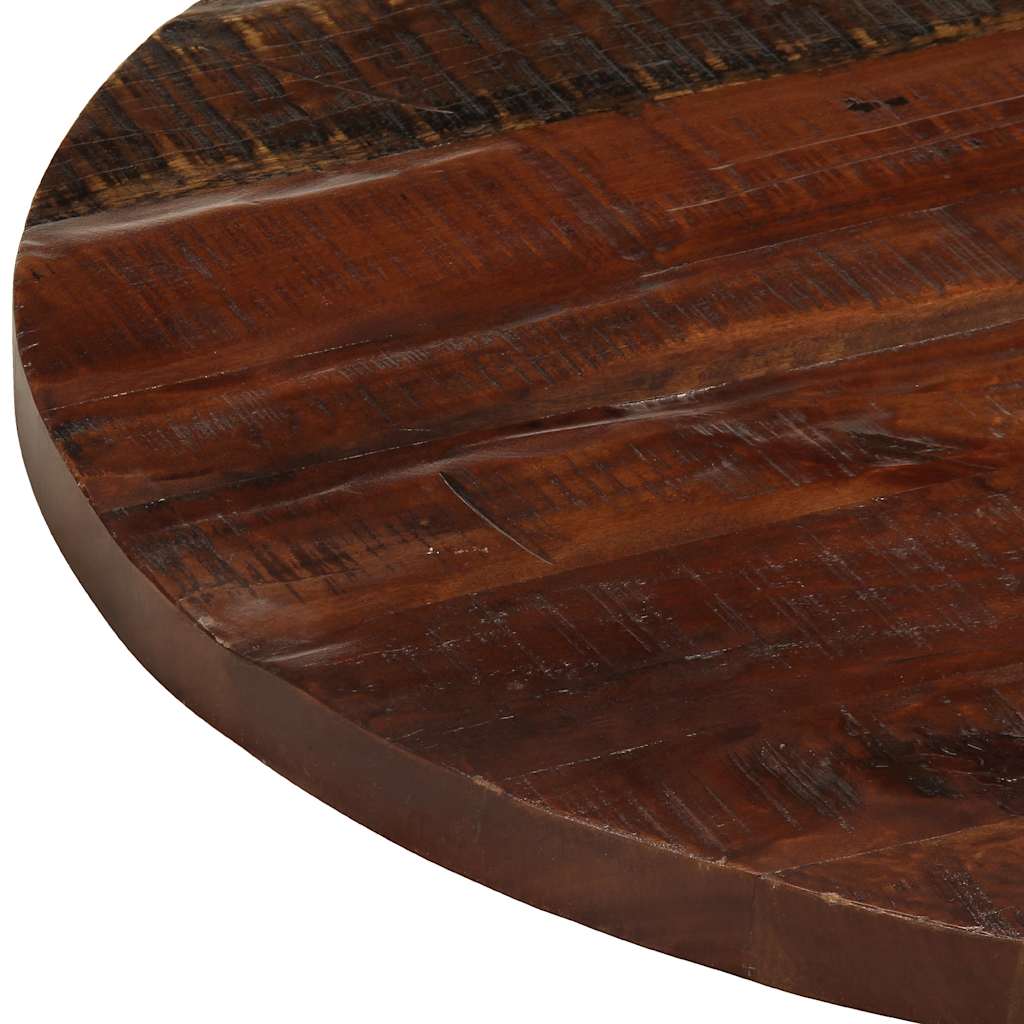 Dessus de table Ø 90x3,8 cm rond bois massif de récupération - XIOS