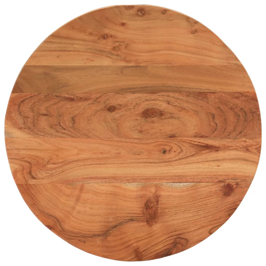 Dessus de table Ø50x2,5 cm rond bois massif d'acacia - XIOS