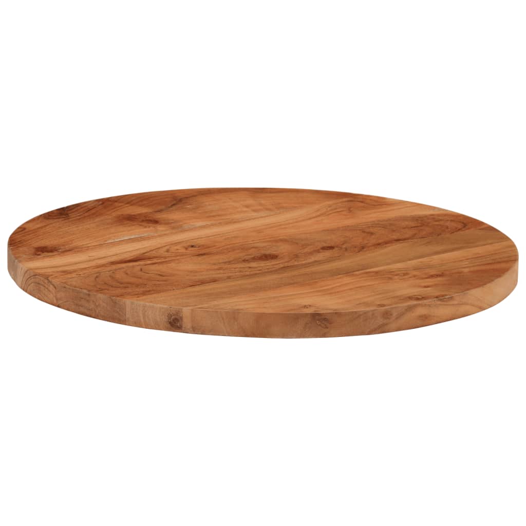 Dessus de table Ø50x3,8 cm rond bois massif d'acacia - XIOS