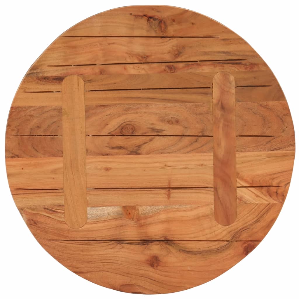 Dessus de table Ø60x2,5 cm rond bois massif d'acacia - XIOS
