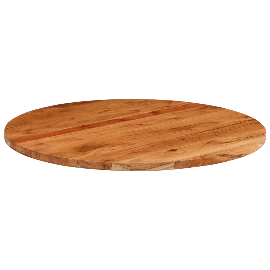 Dessus de table Ø70x2,5 cm rond bois massif d'acacia - XIOS