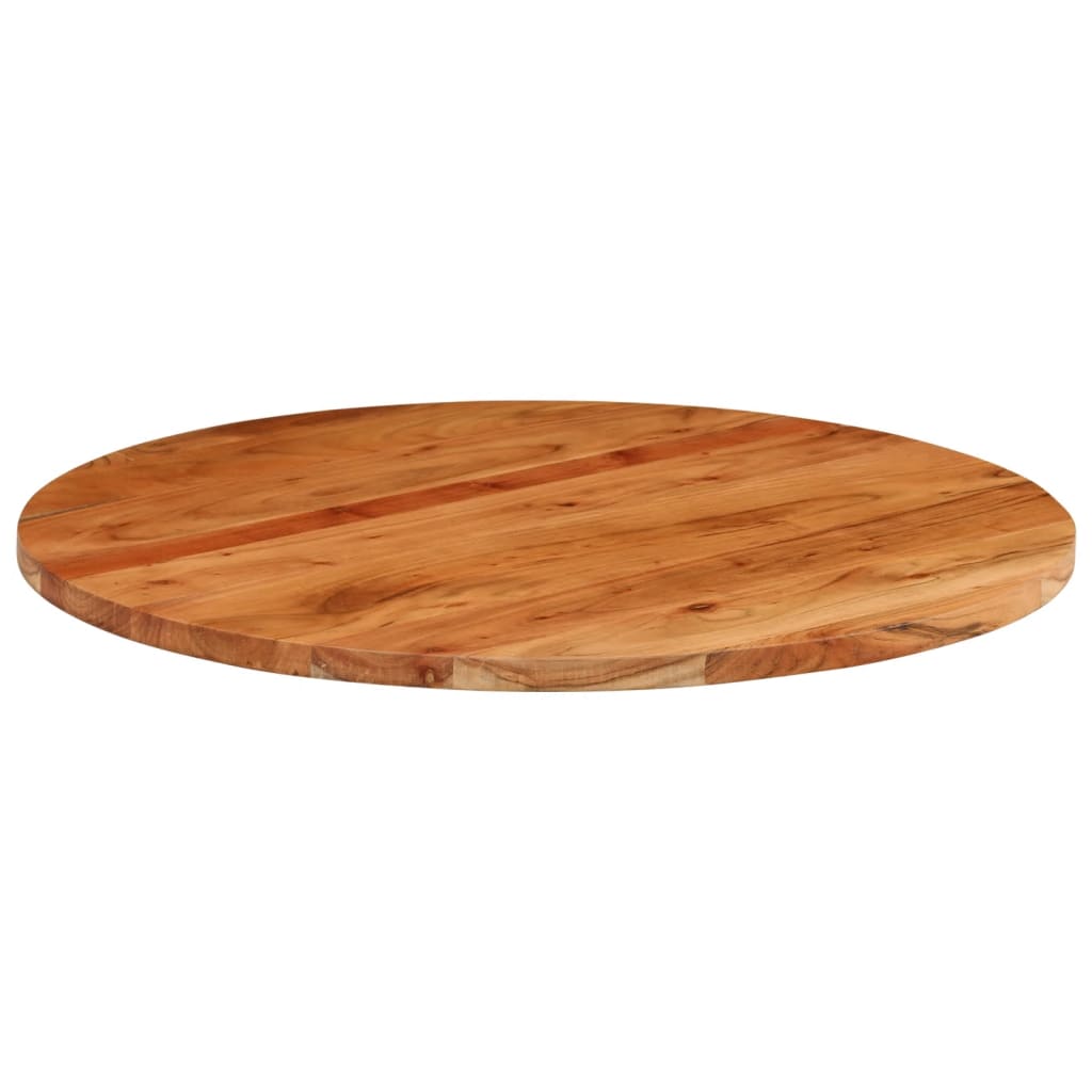Dessus de table Ø70x3,8 cm rond bois massif d'acacia - XIOS