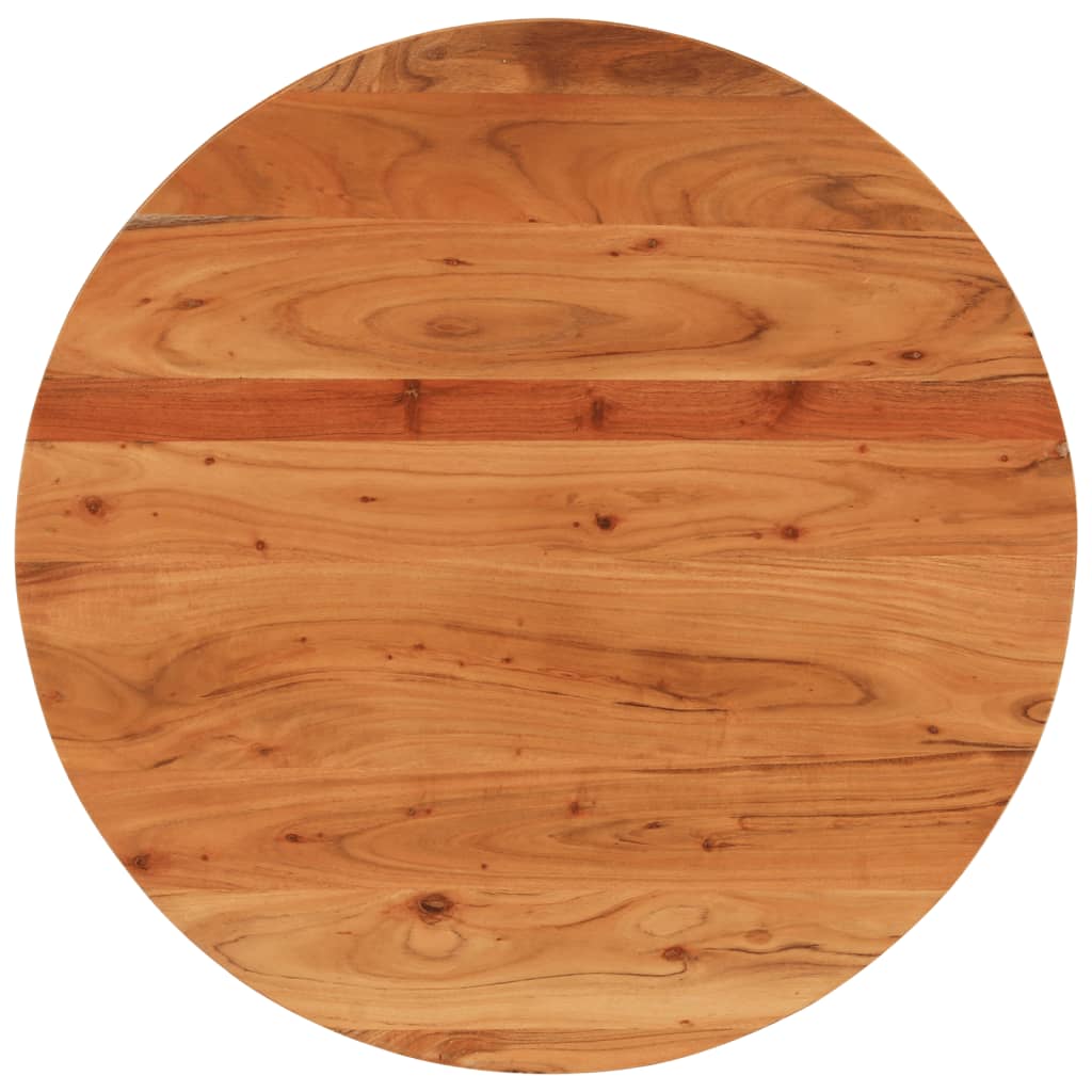 Dessus de table Ø90x2,5 cm rond bois massif d'acacia - XIOS