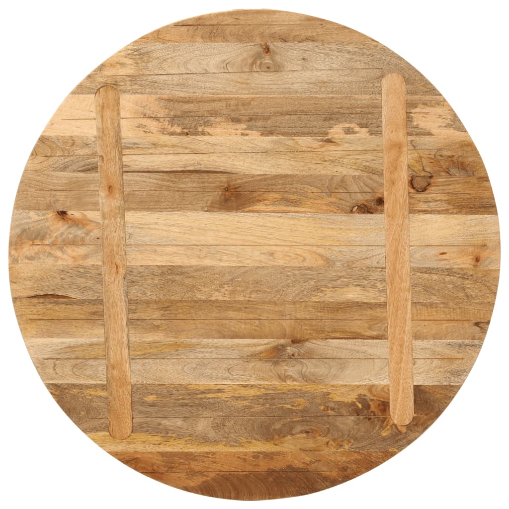 Dessus de table Ø 80x2,5 cm rond bois de manguier massif - XIOS