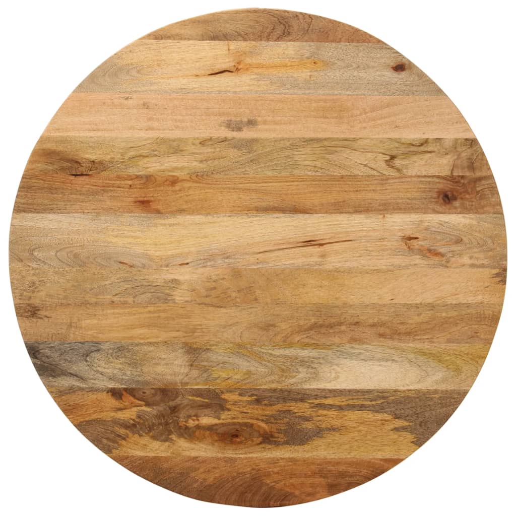 Dessus de table Ø 90x2,5 cm rond bois de manguier massif - XIOS