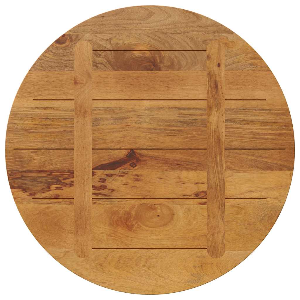 Dessus de table Ø 70x2,5 cm rond bois de manguier massif - XIOS