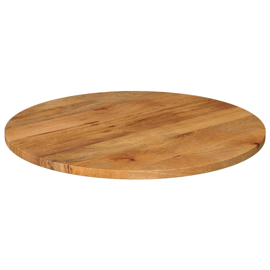 Dessus de table Ø 90x2,5 cm rond bois de manguier massif - XIOS
