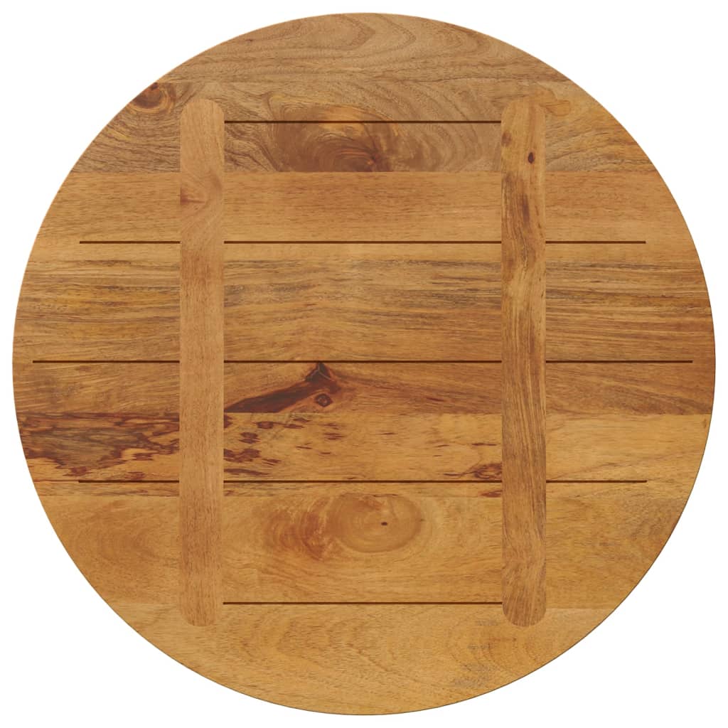 Dessus de table Ø 90x2,5 cm rond bois de manguier massif - XIOS