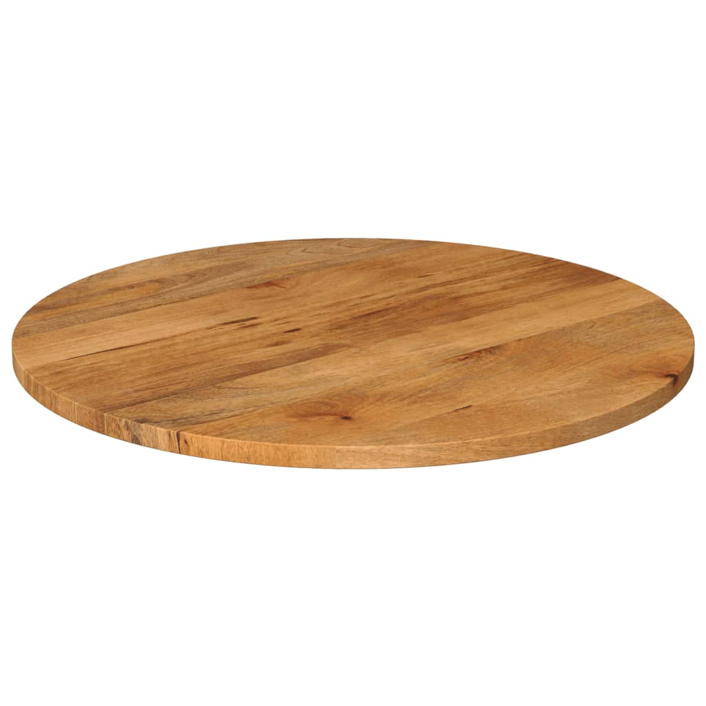 Dessus de table Ø 90x3,8 cm rond bois de manguier massif Plateaux de table vidaXL