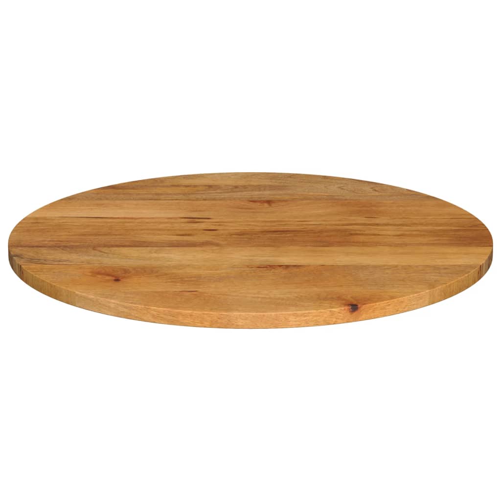 Dessus de table Ø 90x3,8 cm rond bois de manguier massif - XIOS