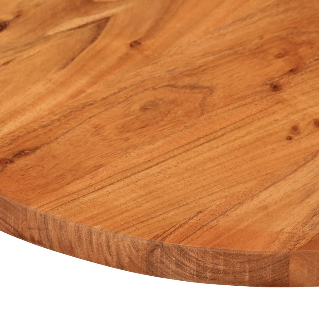 Dessus de table 80x40x3,8 cm ovale bois massif d'acacia - XIOS