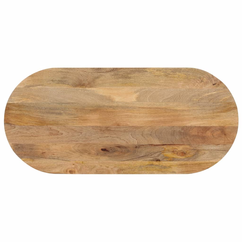Dessus de table 140x50x2,5 cm ovale bois massif de manguier - XIOS