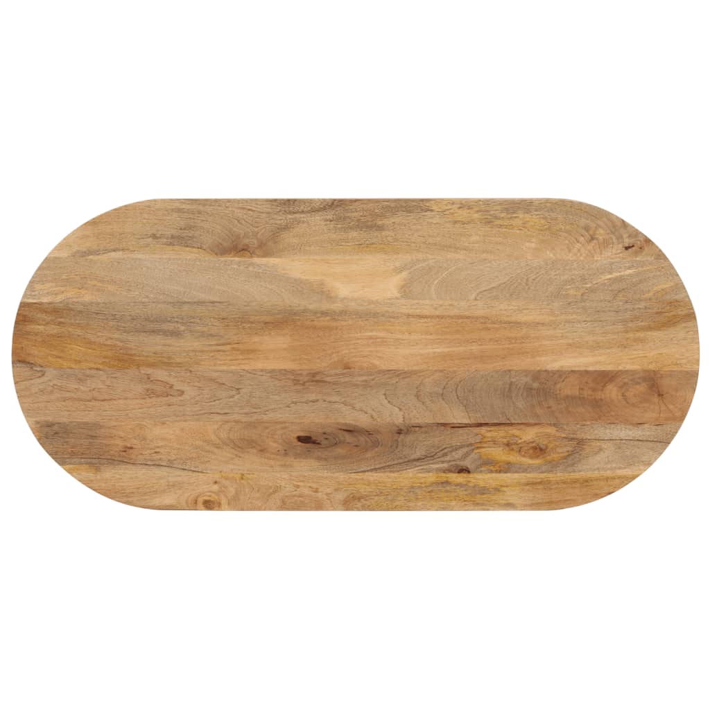 Dessus de table 140x50x3,8 cm ovale bois massif de manguier - XIOS