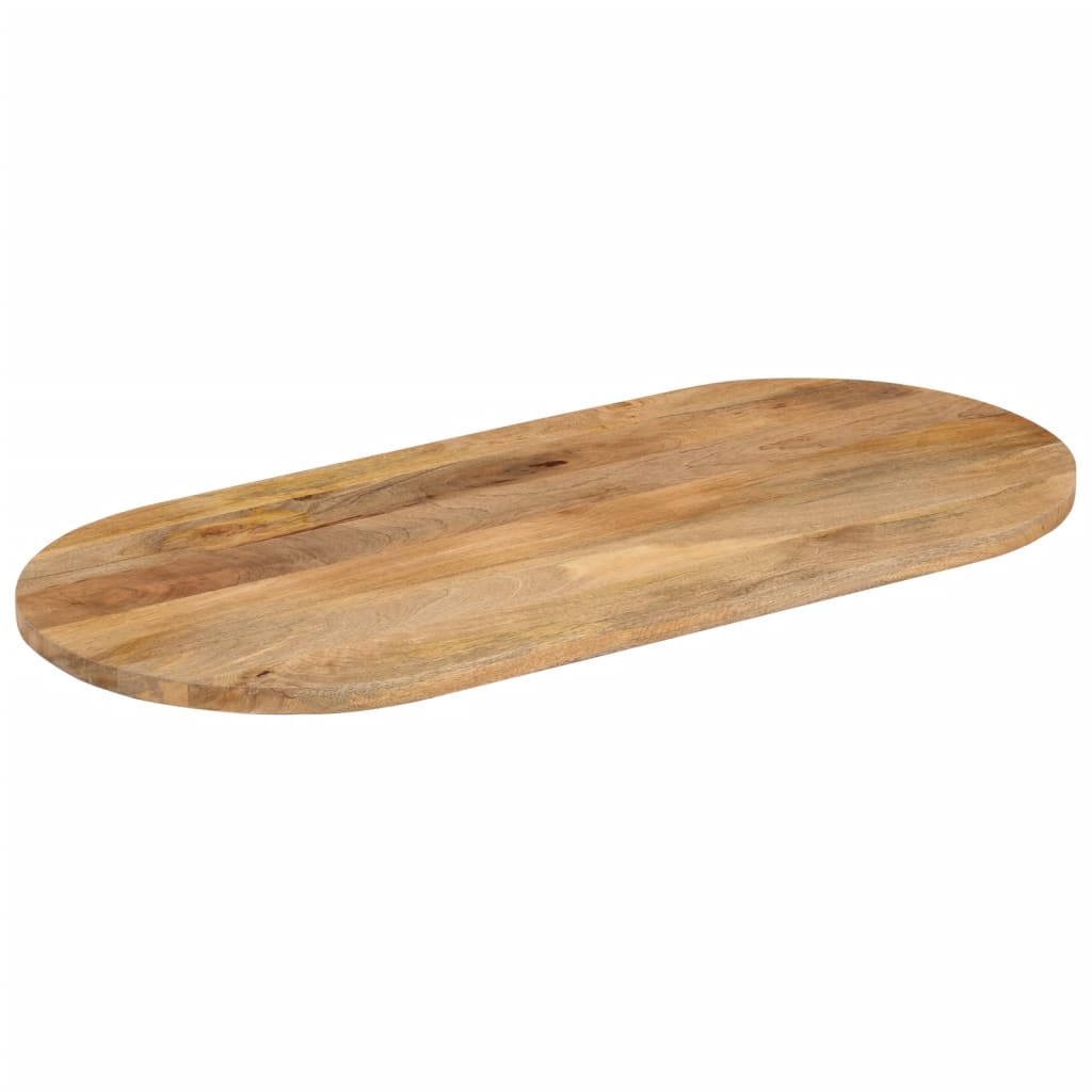 Dessus de table 140x50x3,8 cm ovale bois massif de manguier - XIOS
