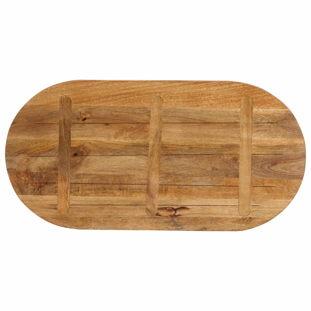 Dessus de table 140x50x2,5 cm ovale bois massif de manguier - XIOS