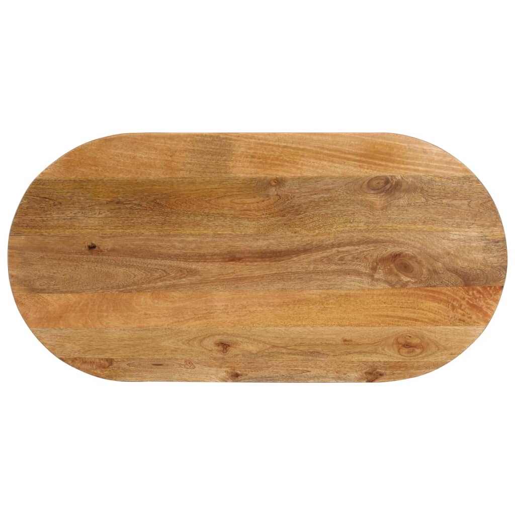 Dessus de table 140x50x3,8 cm ovale bois massif de manguier - XIOS