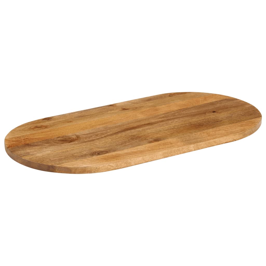 Dessus de table 140x50x3,8 cm ovale bois massif de manguier - XIOS