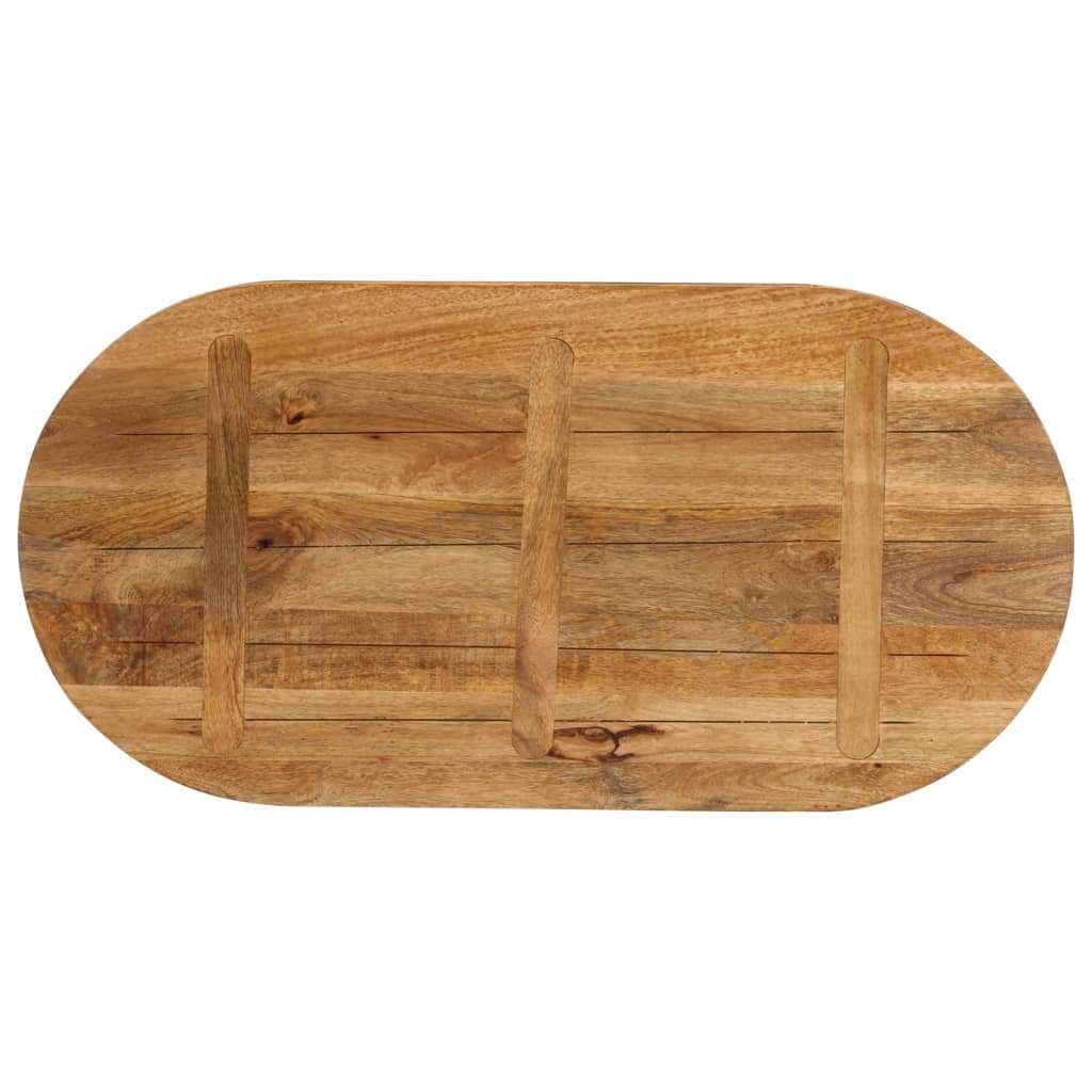 Dessus de table 140x50x3,8 cm ovale bois massif de manguier - XIOS