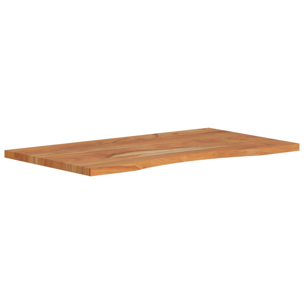 Dessus de bureau 90x50x2,5cm rectangulaire bois massif d'acacia - XIOS
