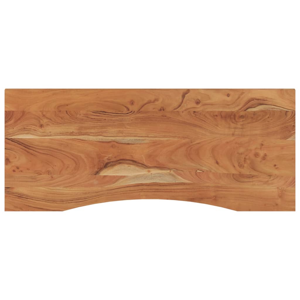 Dessus de bureau 120x50x2,5 cm rectangulaire bois massif acacia - XIOS