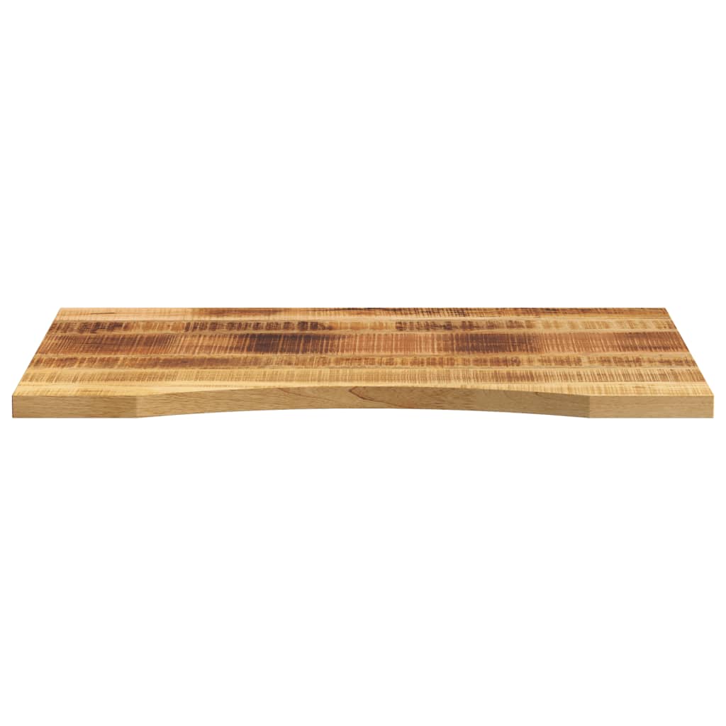 Dessus de bureau avec courbe 90x60x2,5 cm manguier massif brut - XIOS