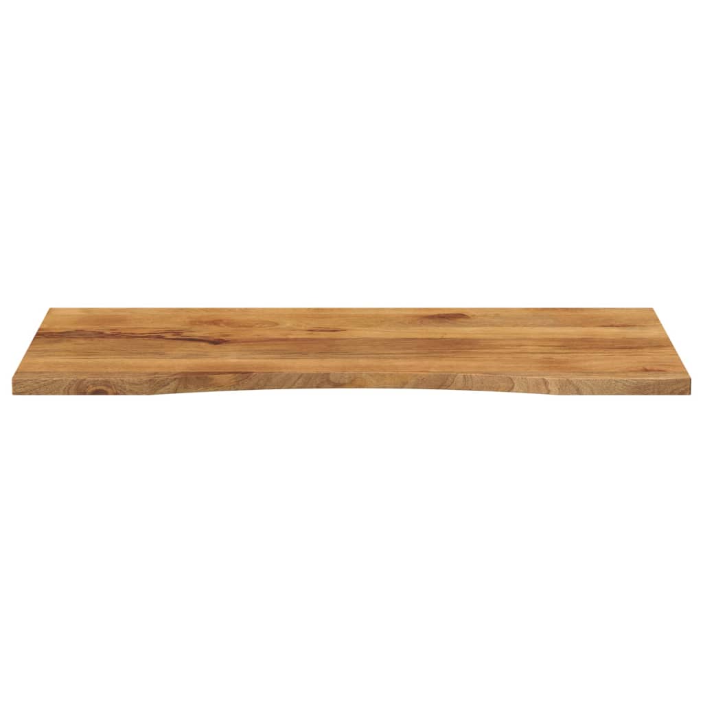 Dessus de bureau avec courbe 140x50x2,5 cm manguier massif brut - XIOS