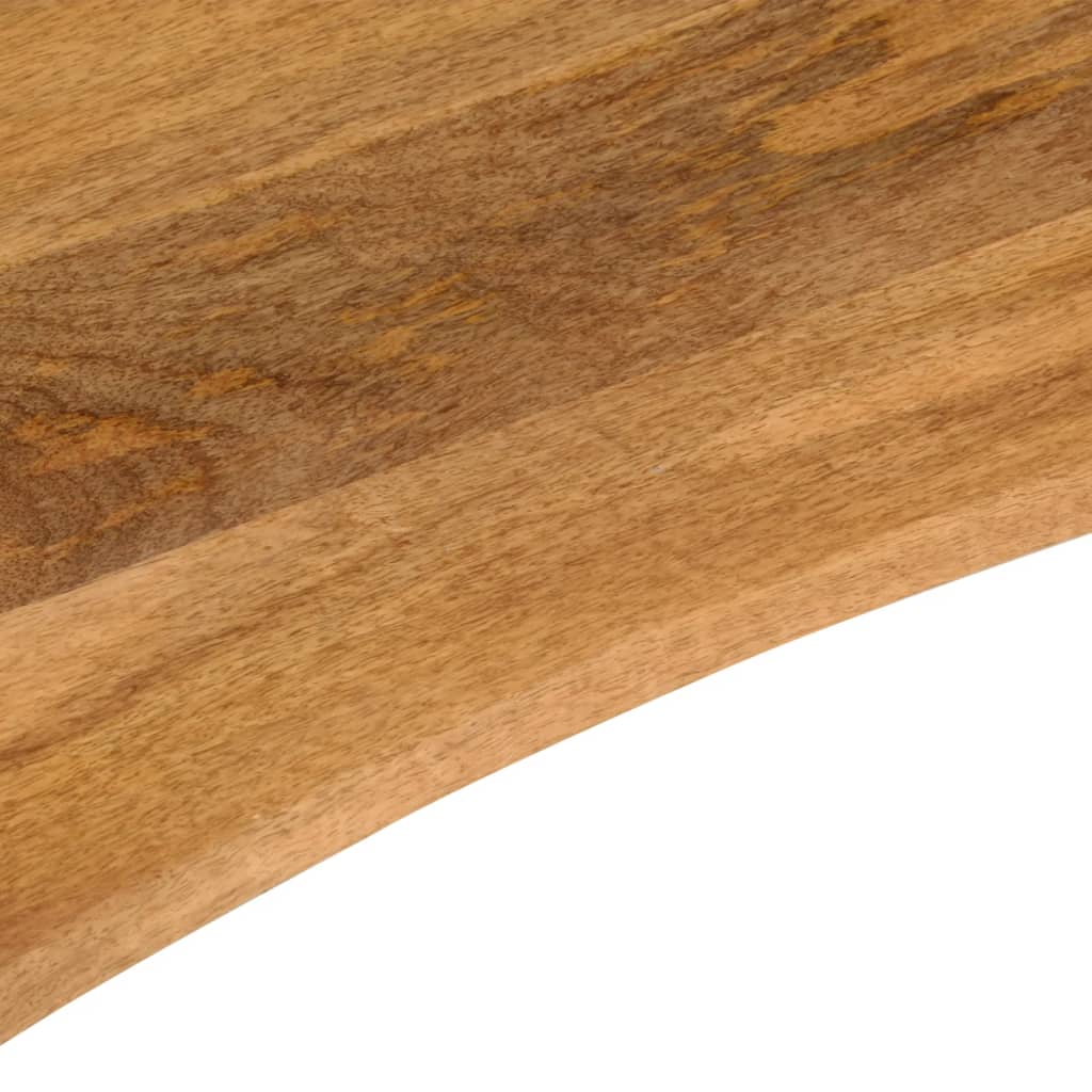 Dessus de bureau avec courbe 140x50x2,5 cm manguier massif brut - XIOS