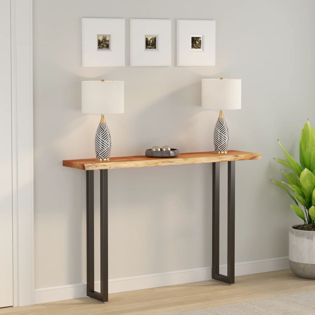 Dessus de table 140x30x2,5 cm rectangulaire bois massif acacia - XIOS