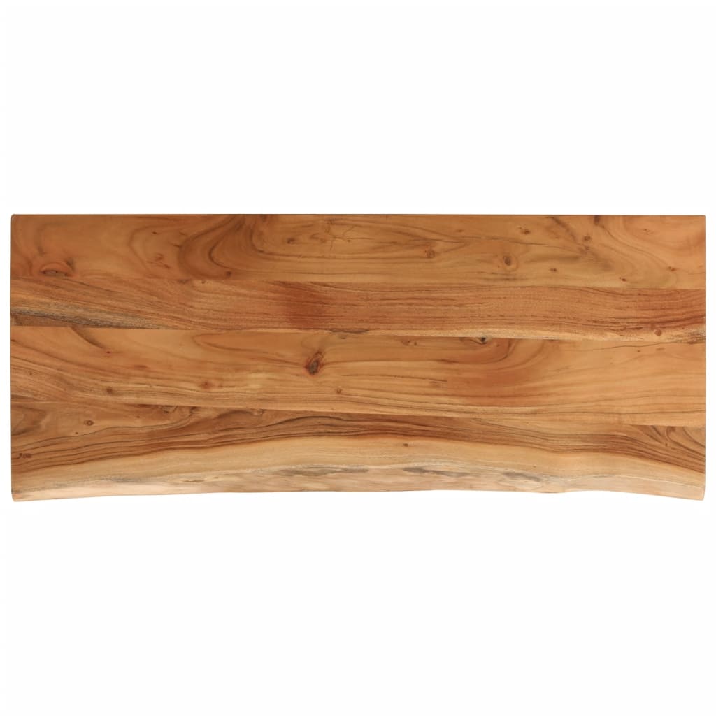 Dessus de table 90x40x2,5 cm rectangulaire bois massif acacia