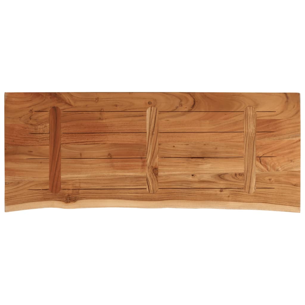 Dessus de table 90x40x2,5 cm rectangulaire bois massif acacia