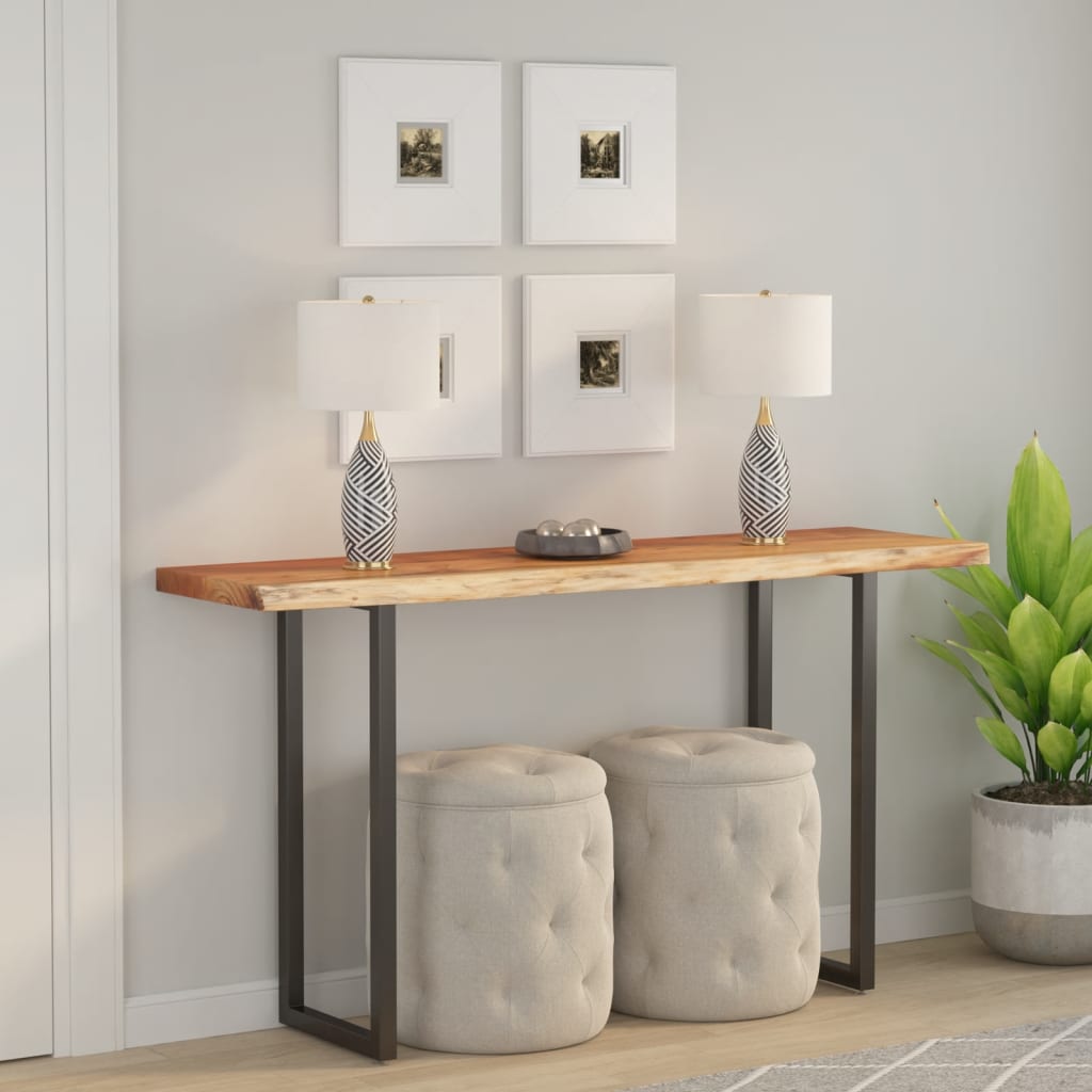 Dessus de table 180x40x2,5 cm rectangulaire bois massif acacia - XIOS
