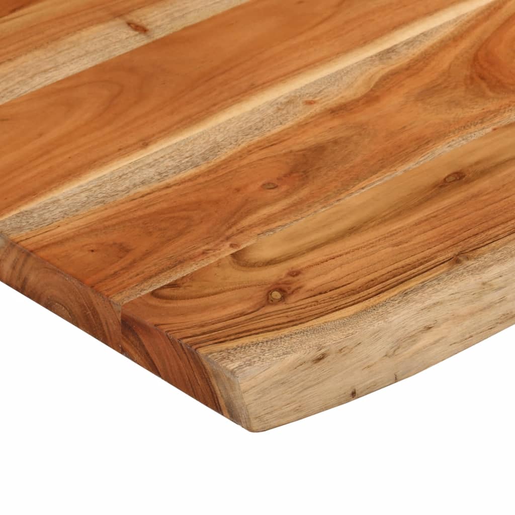 Comptoir de salle de bain 80x60x2,5 cm rectangulaire acacia - XIOS