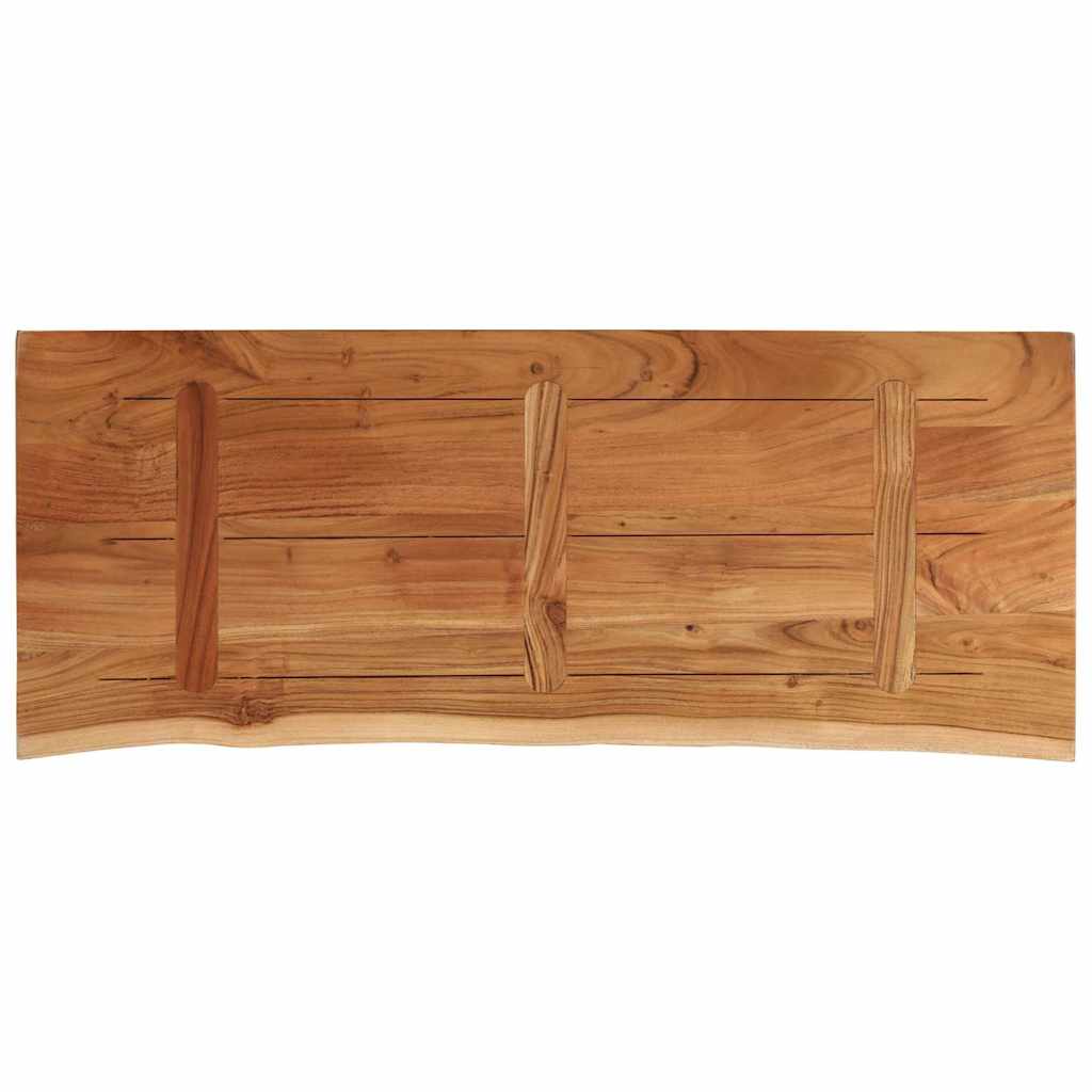 Comptoir de salle de bain 140x60x2,5 cm rectangulaire acacia - XIOS