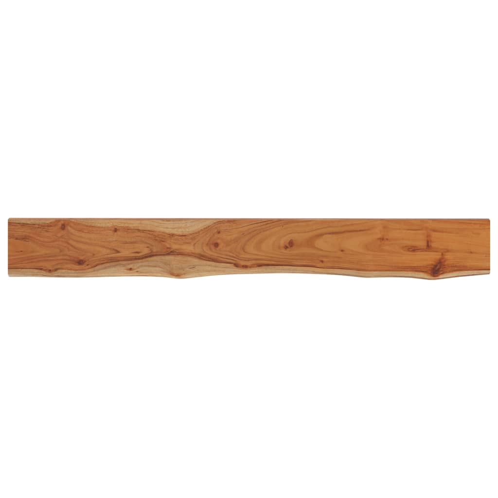 Étagère murale rectangulaire massif acacia bordure assortie - XIOS