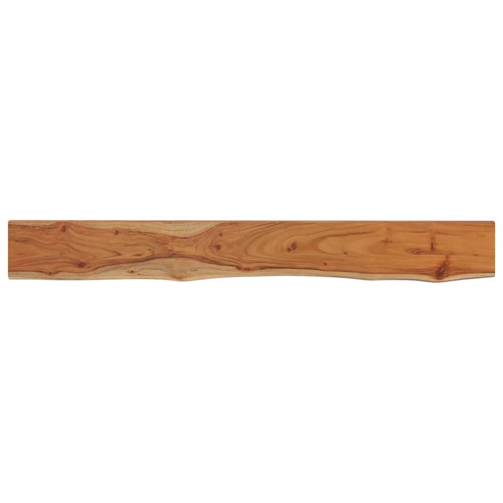 Étagère murale rectangulaire massif acacia bordure assortie - XIOS