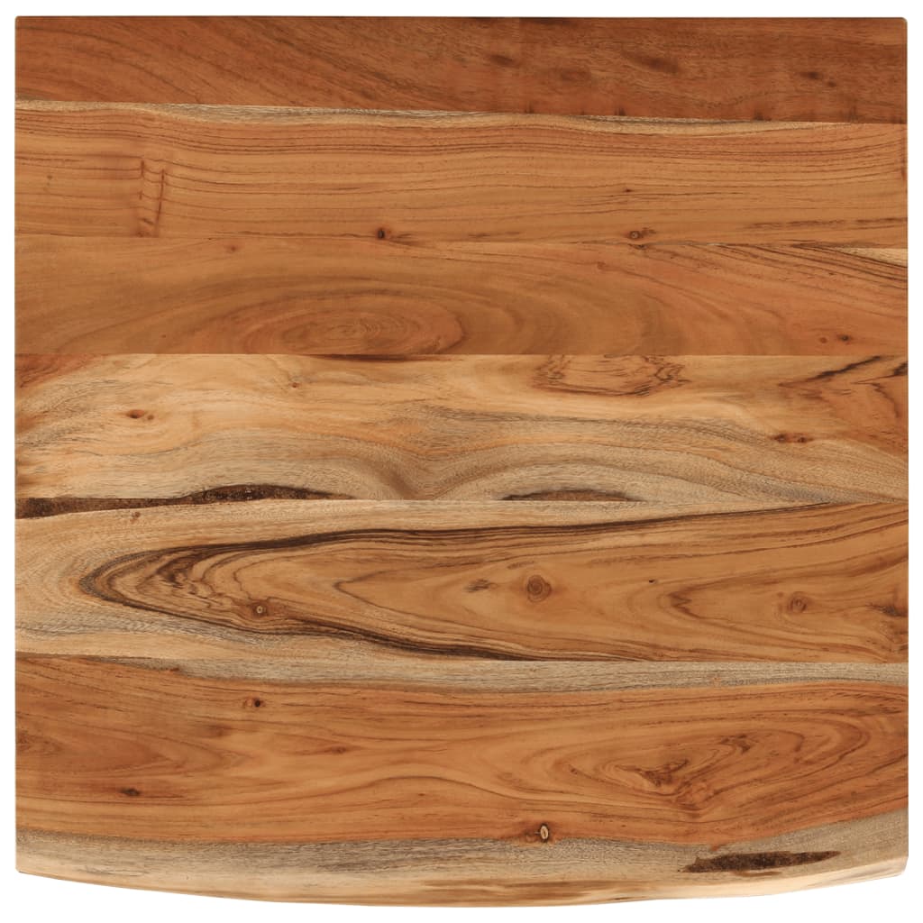 Étagère murale 40x40x3,8cm carré massif acacia bordure assortie - XIOS