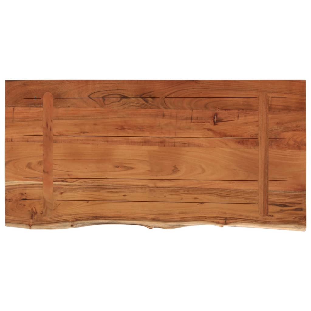 Dessus de table 80x40x3,8 cm rectangulaire bois massif acacia - XIOS