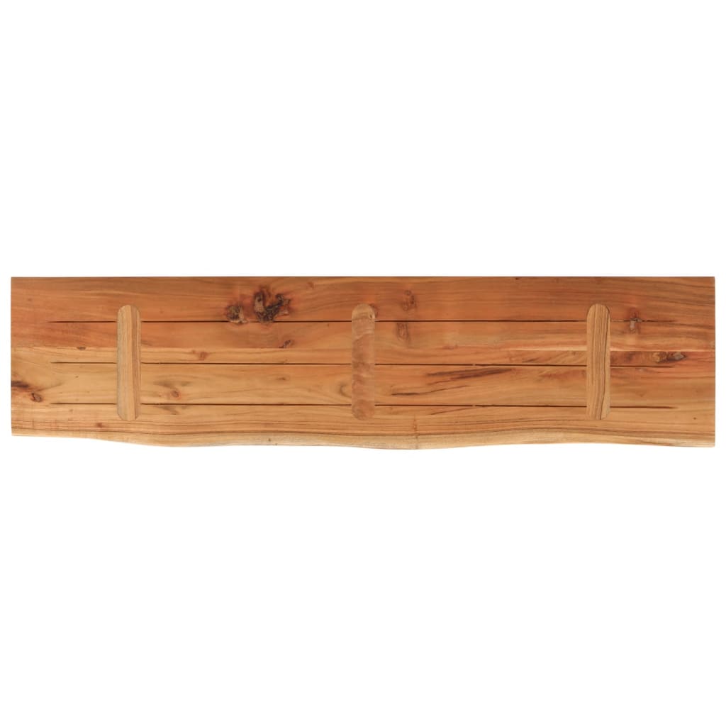 Dessus de table 160x40x3,8 cm rectangulaire bois massif acacia