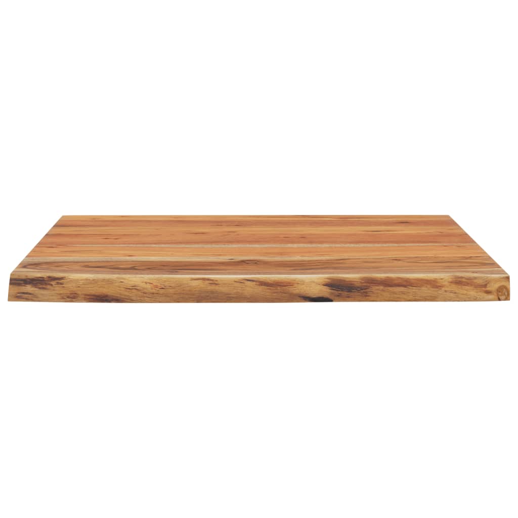 Dessus de table 80x80x3,8 cm carré bois massif d'acacia