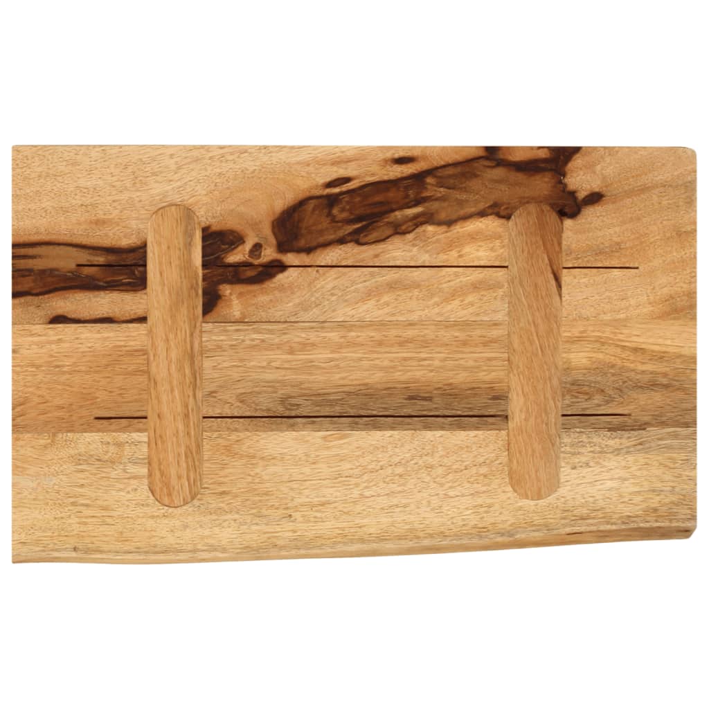 Dessus de table 60x20x2,5 cm bord vif bois massif manguier brut - XIOS
