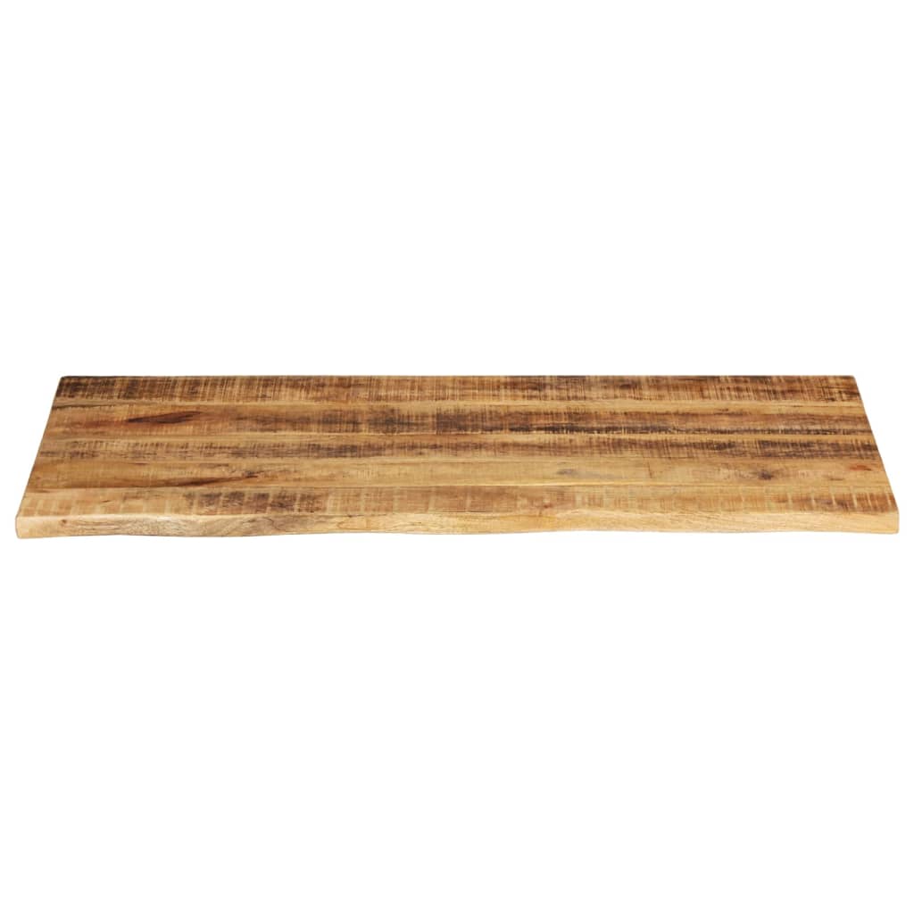 Dessus de table 100x60x2,5cm bord vif bois massif manguier brut - XIOS