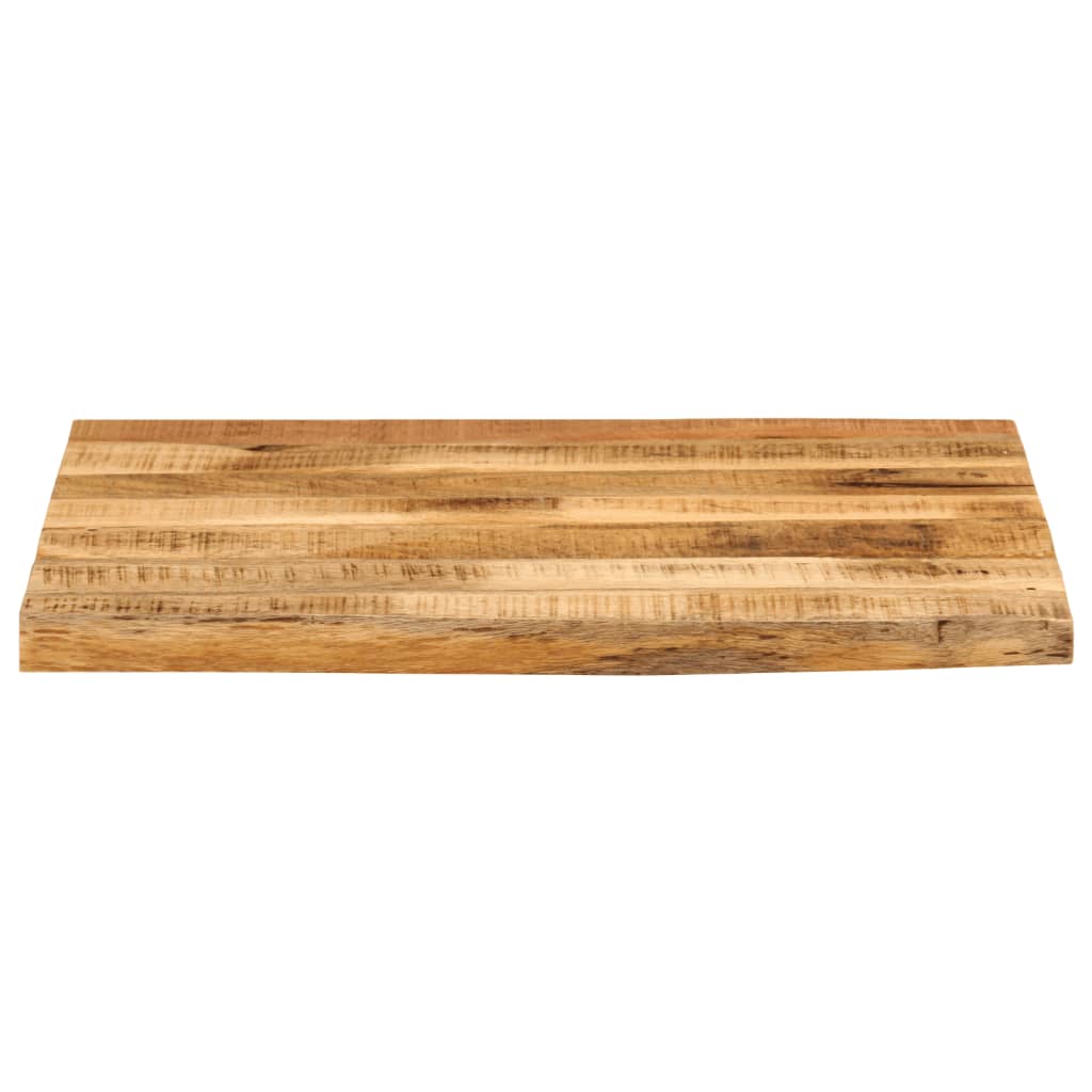 Dessus de table 80x80x2,5 cm bord vif bois massif manguier brut - XIOS