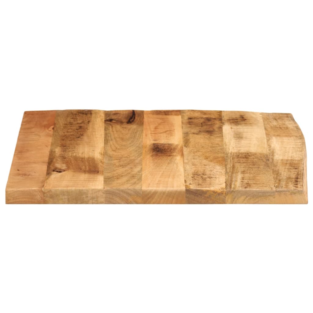 Dessus de table 80x80x2,5 cm bord vif bois massif manguier brut - XIOS
