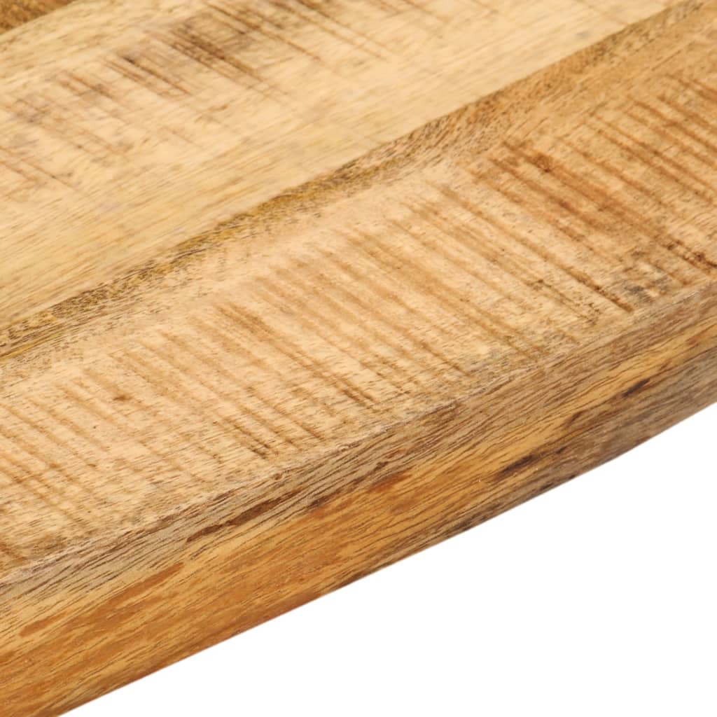 Dessus de table 80x80x2,5 cm bord vif bois massif manguier brut - XIOS