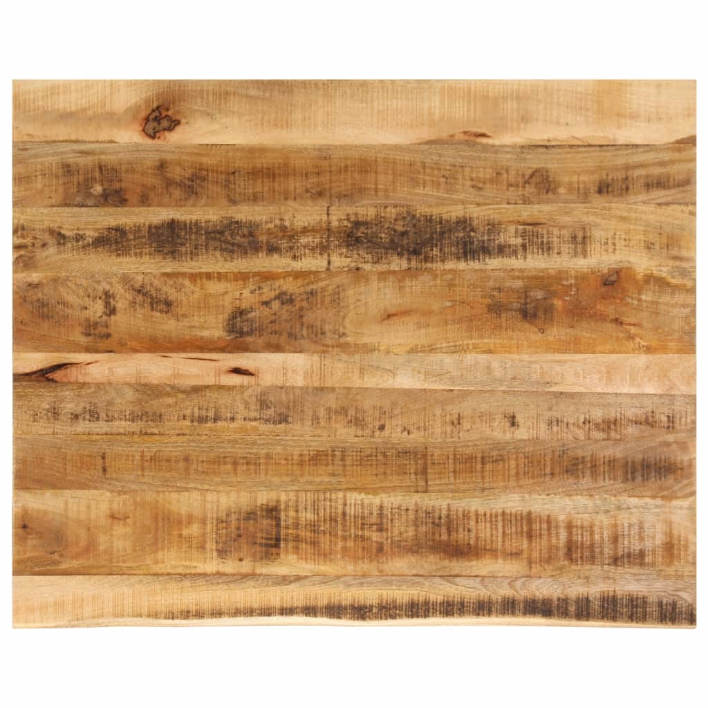 Dessus de table 90x80x2,5 cm bord vif bois massif manguier brut - XIOS