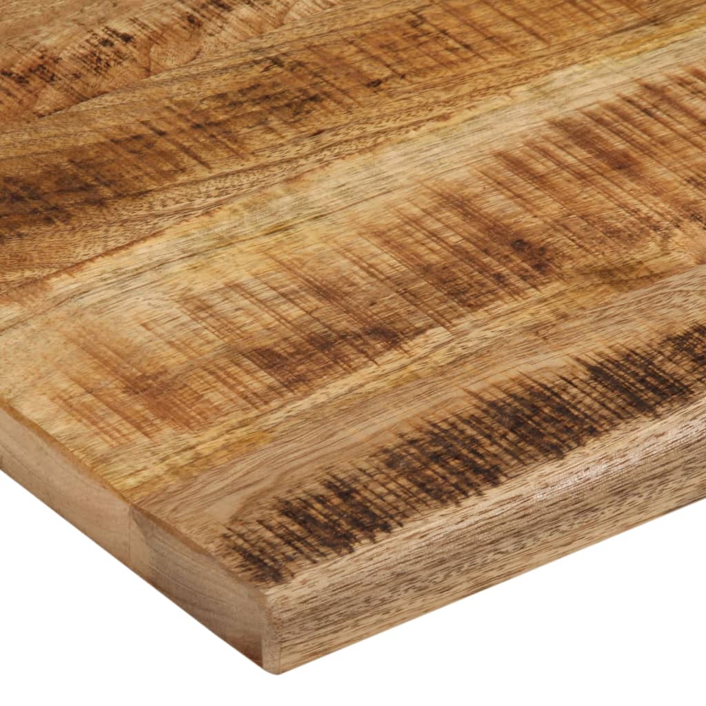 Dessus de table 90x80x2,5 cm bord vif bois massif manguier brut - XIOS